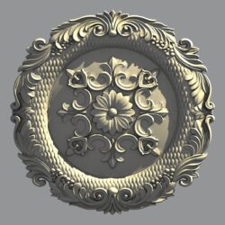 Розетка круглая резная