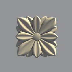 Розетка цветок квадрат