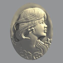 барельеф девушки